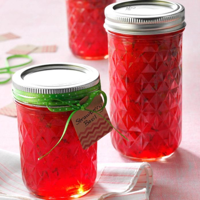 Strawberry Basil Jam