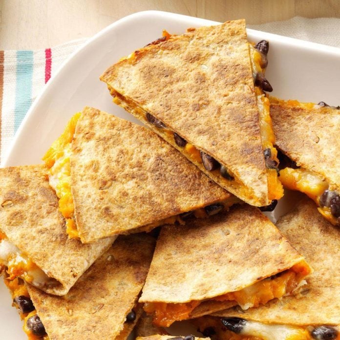 January: Sweet Potato & Bean Quesadillas