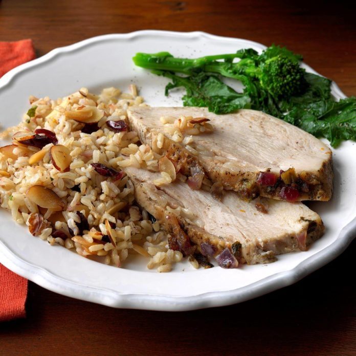 Turkey Breast with Cranberry Brown Rice