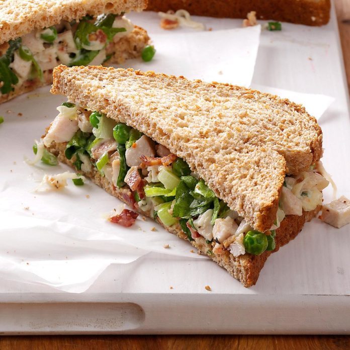 Turkey Salad on Wheat Bread