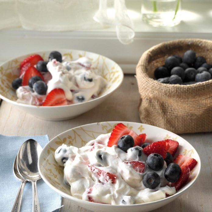 Two Berry Fluff Salad