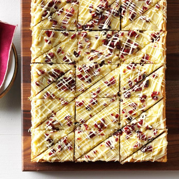 Washington: White Chocolate Cranberry Blondies