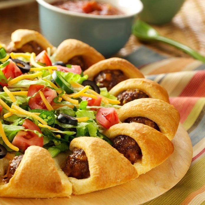 Taco Meatball Ring