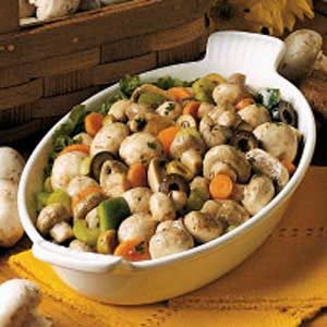 Savory Marinated Mushroom Salad Recipe | Taste of Home