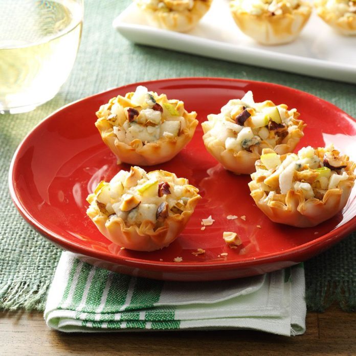 Gorgonzola Pear Tartlets