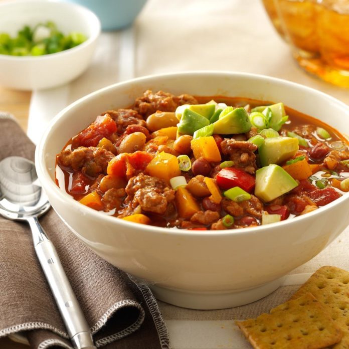 September: Slow Cooker Turkey Chili