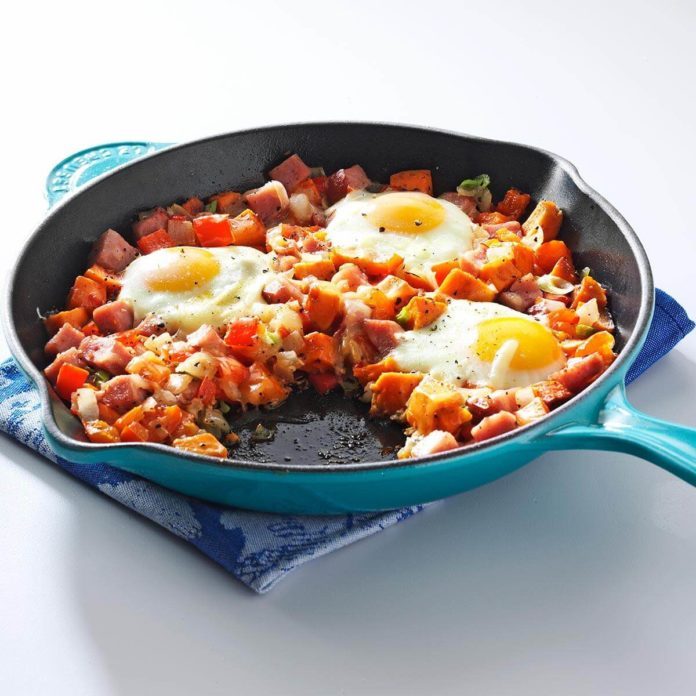 Sweet Potato and Ham Hash