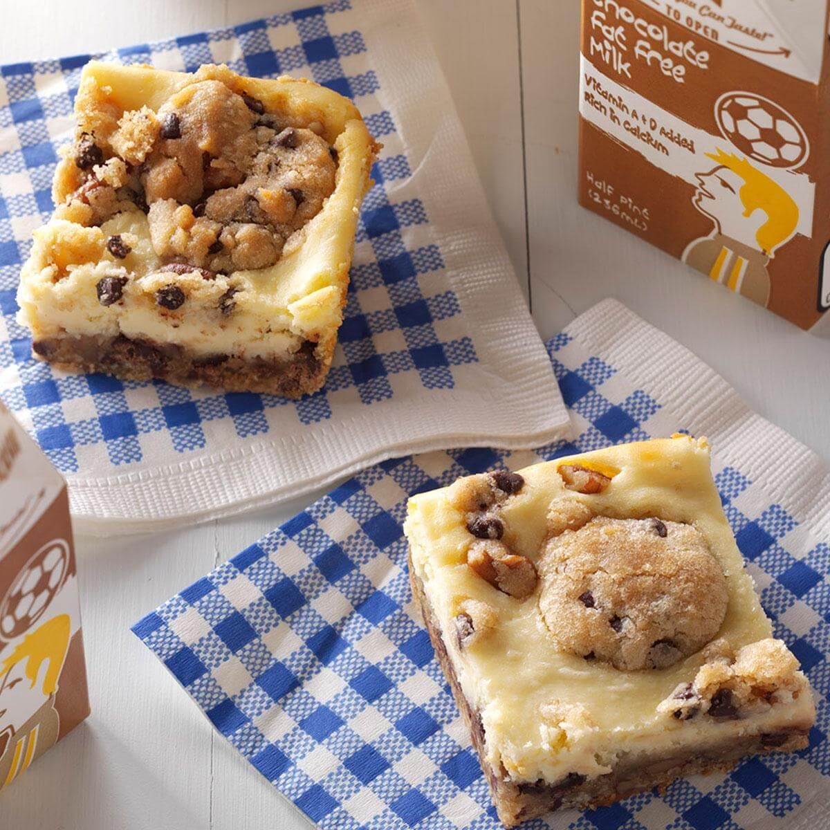 Chocolate Chip Cheesecake Bars Recipe  Taste of Home