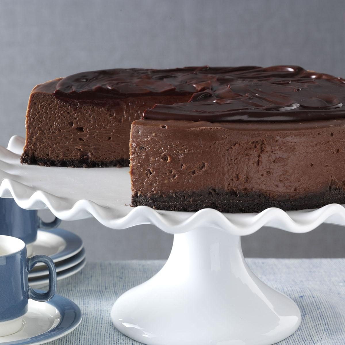 3d Chocolate Cheesecake Recipe Taste Of Home