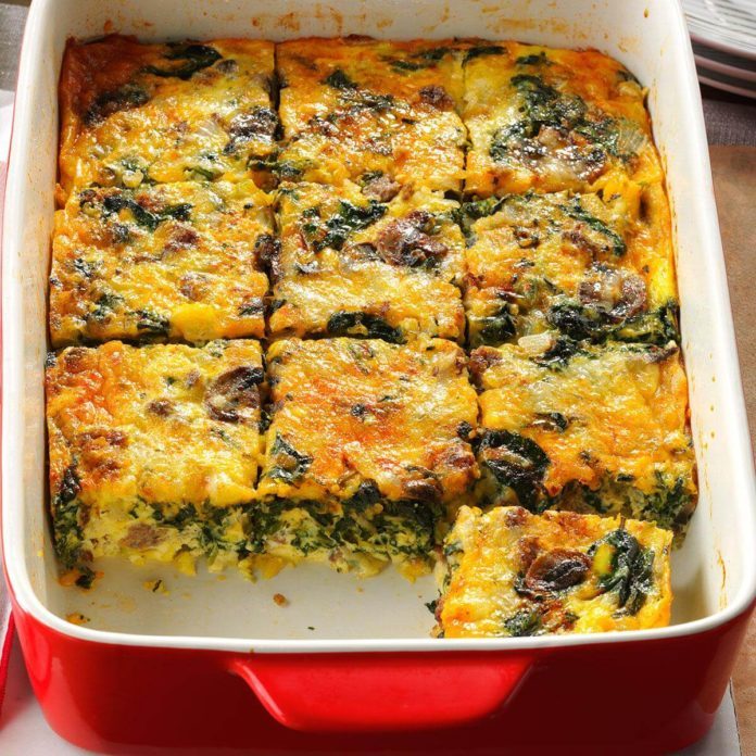 West Virginia: Eggs Florentine Casserole