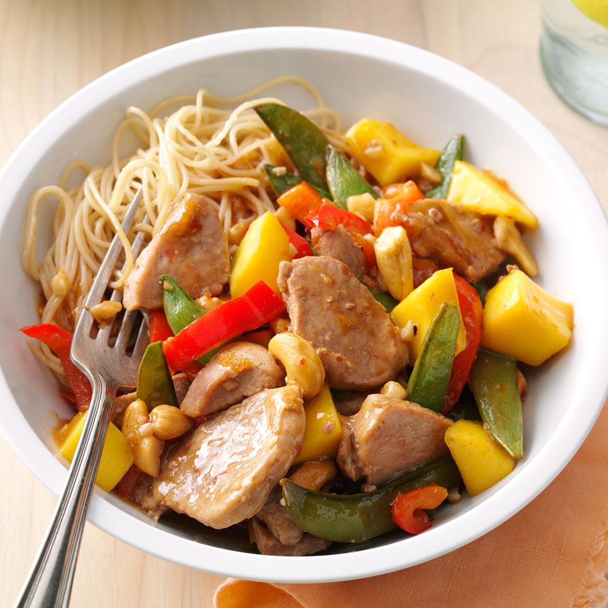 Spicy Pork with Mangos and Rice [+ video] Smart Nutrition with