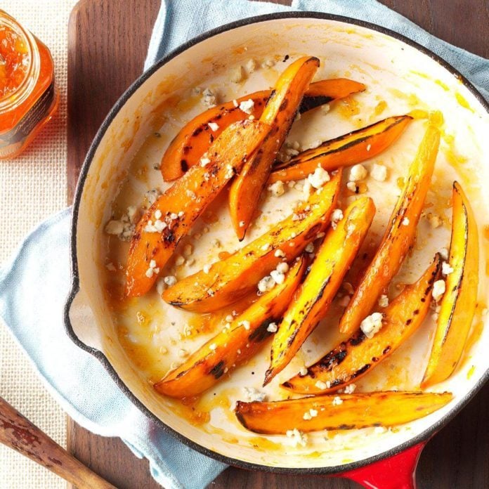 Sweet Potato Fries with Blue Cheese