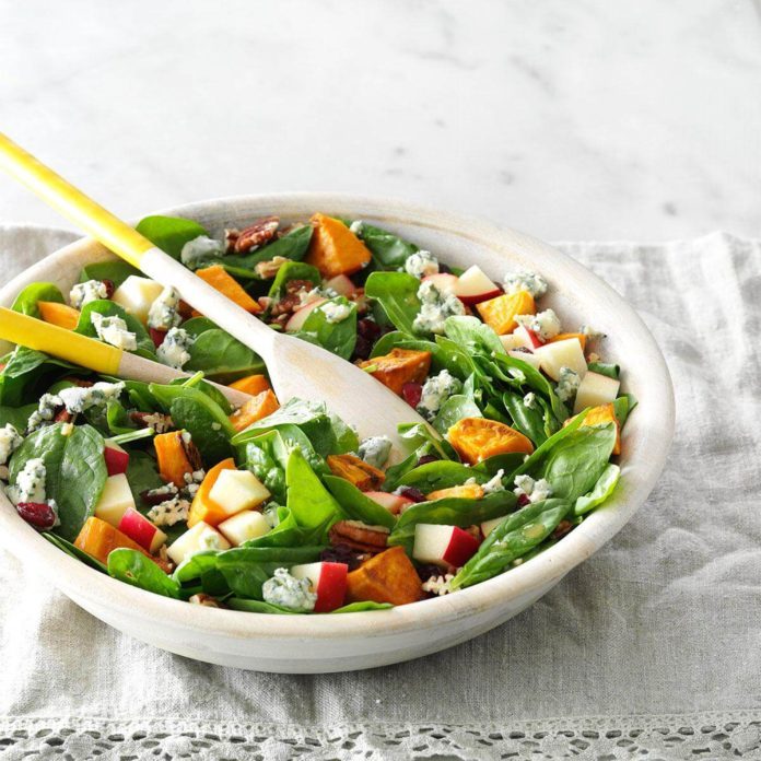 Day 2 Lunch: Roasted Sweet Potato Salad with Honey-Maple Vinaigrette