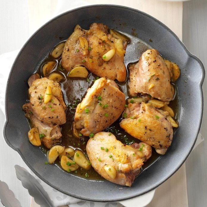 Chicken & Garlic with Fresh Herbs