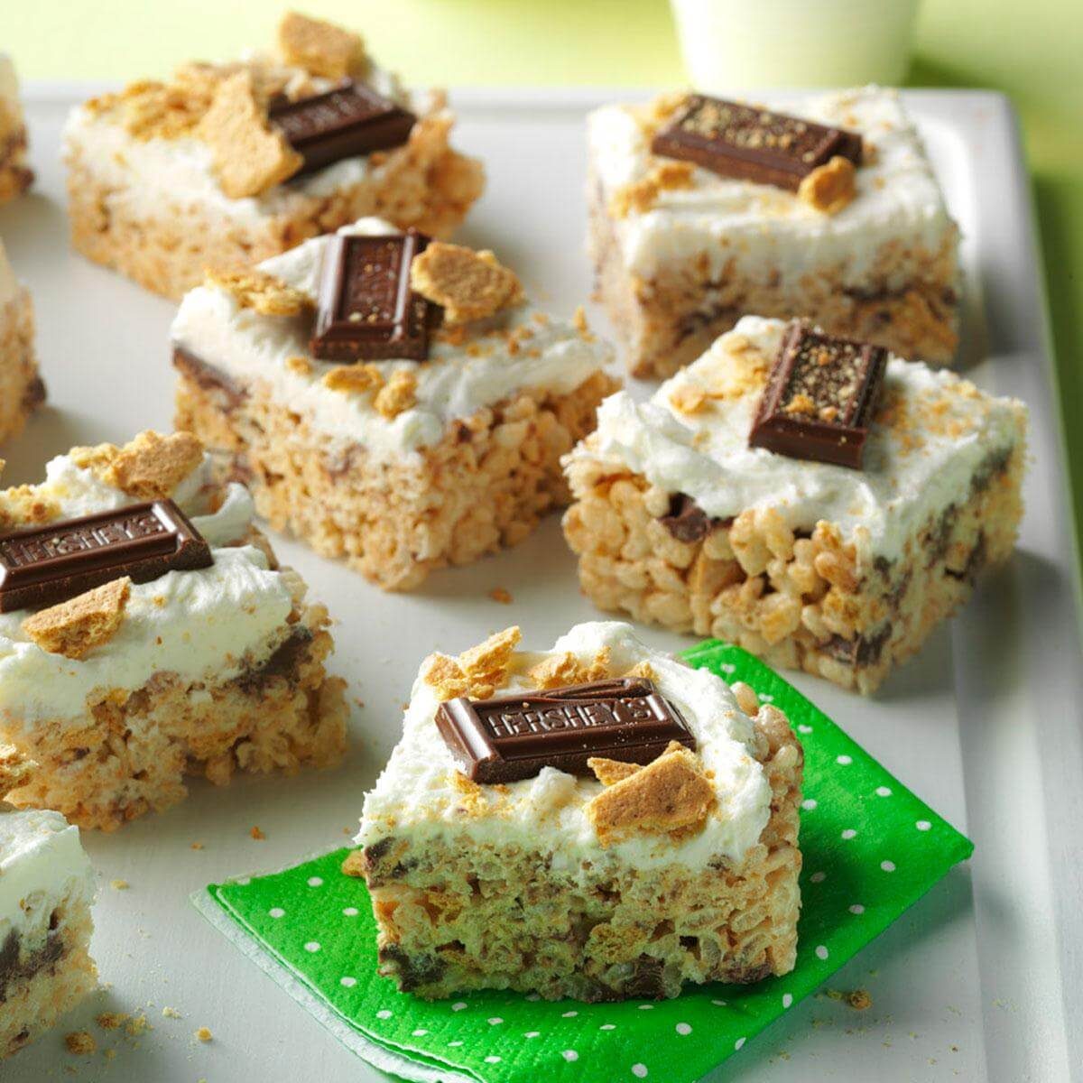 Smores Crispy Bars Recipe  Taste of Home