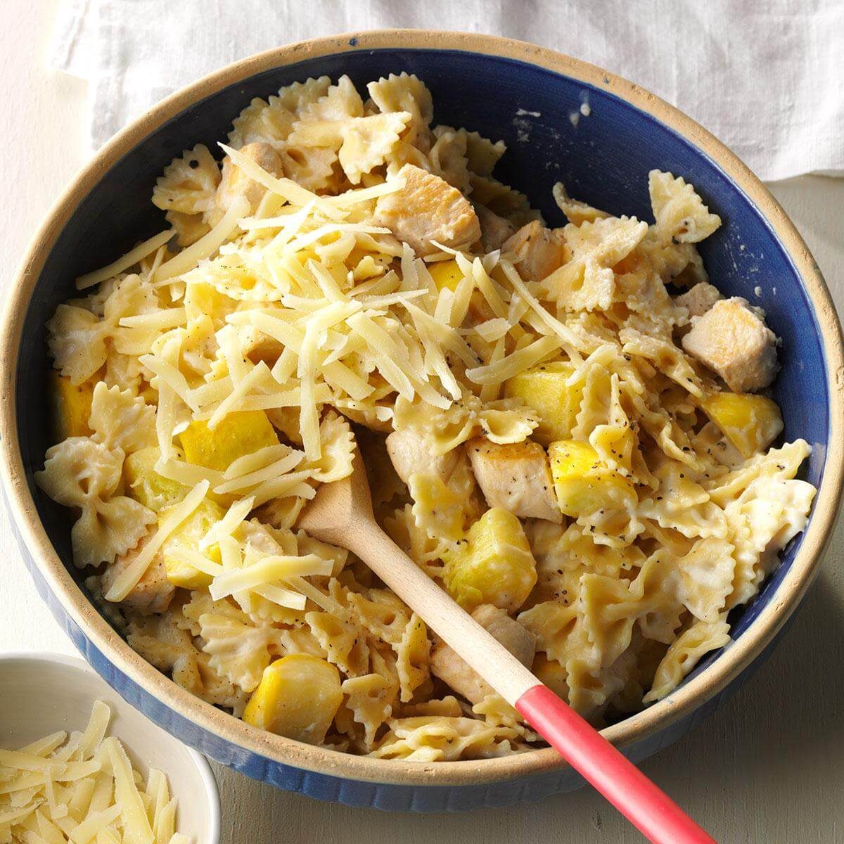 Parmesan Bow Tie Pasta with Chicken Recipe Taste of Home