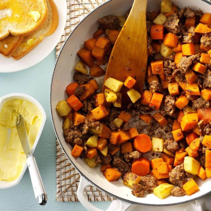 Breakfast: Hearty Sausage & Sweet Potatoes