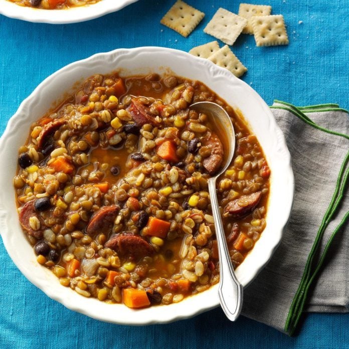 Southwest Barley & Lentil Soup