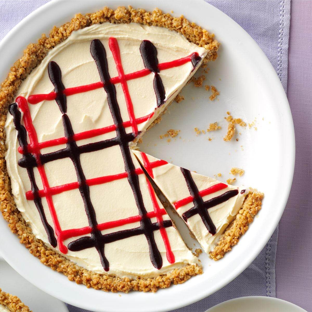 Red White And Blueberry Ice Cream Pie With Granola Crust Recipe Taste Of Home 