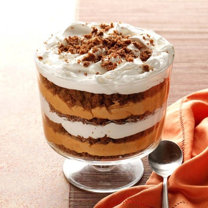 Missouri: Pumpkin-Butterscotch Gingerbread Trifle