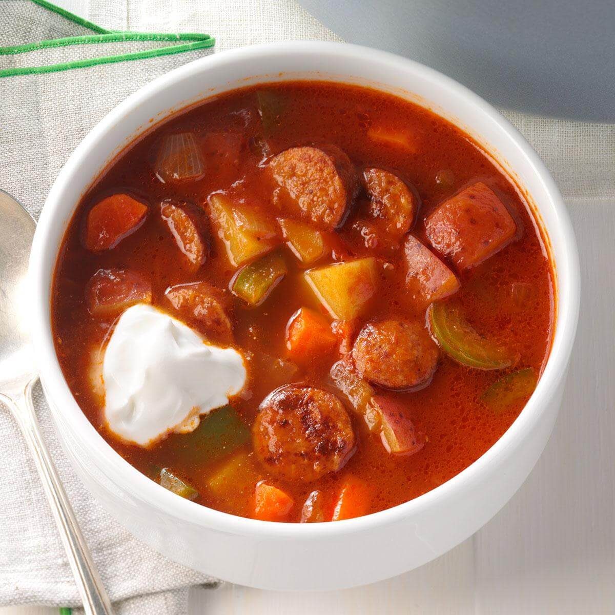 Andouille Sausage Soup Recipe Taste of Home