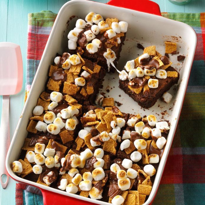 Fudgy S'mores Brownies