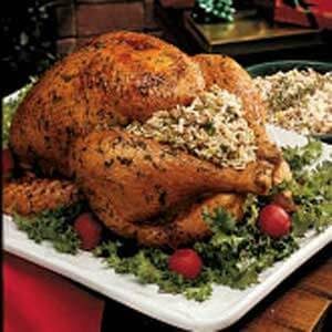 turkey dressing rice herbed recipe taste sauce difference between stuffing recipes tasteofhome