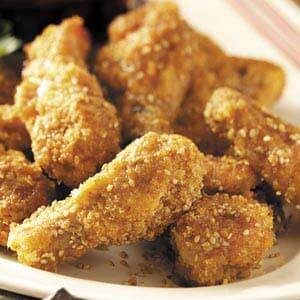 Oven-Fried Sesame Chicken Wings Recipe | Taste of Home
