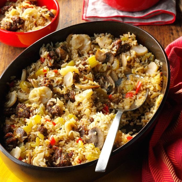 Sausage and Rice Casserole Side Dish