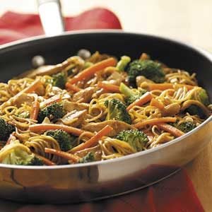 Stir Fry Chicken Lo Mein