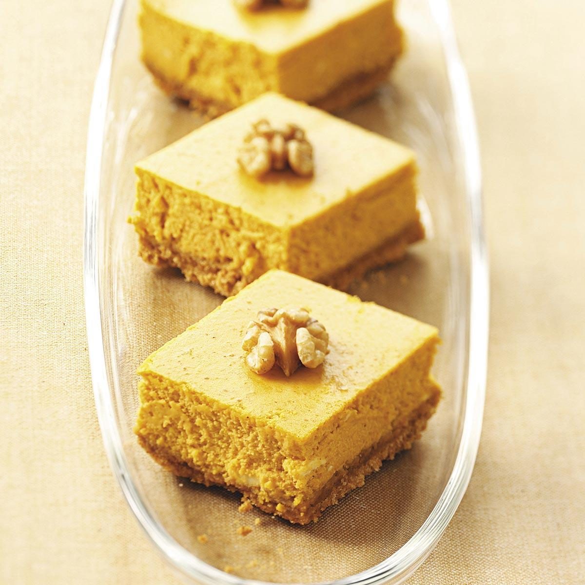 Pumpkin Cream Cheese Bars Recipe | Taste of Home