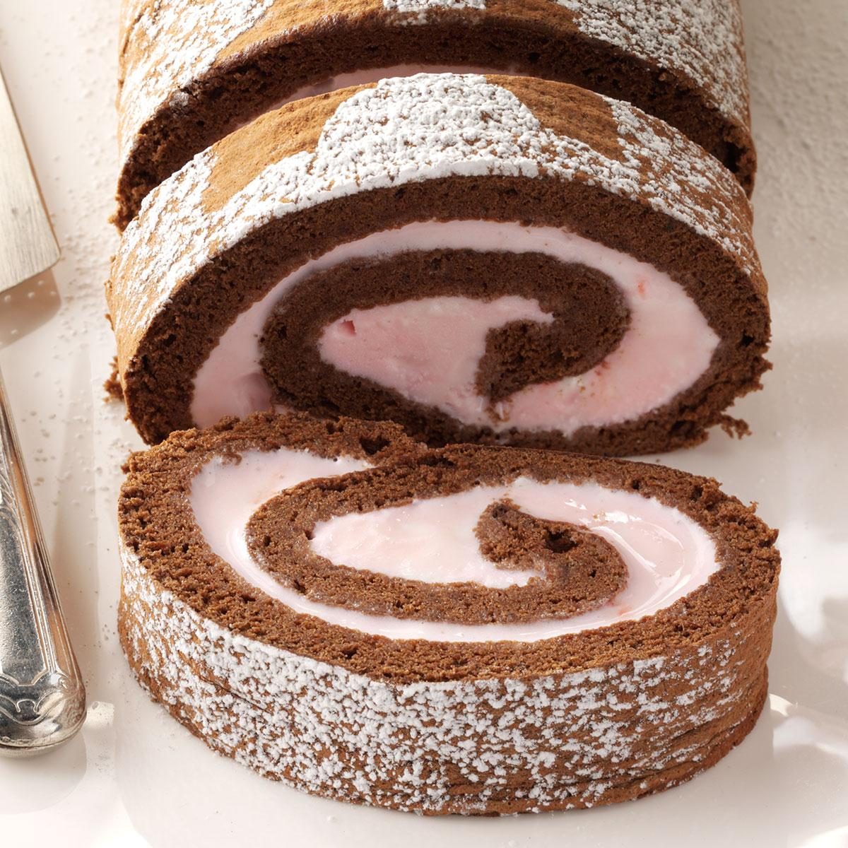 Chocolate And Peppermint Ice Cream Roll Recipe Taste Of Home 5127