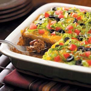 Southwestern Taco Casserole Recipe | Taste of Home