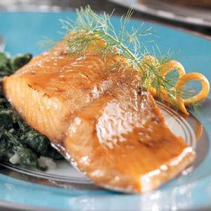 Honey-Mustard Glazed Salmon Recipe | Taste of Home