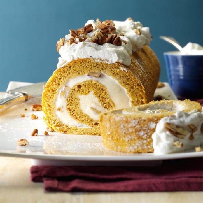 Pumpkin Ice Cream Roll