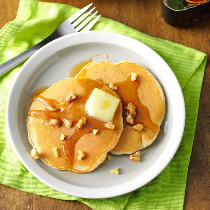 Apple Walnut Pancakes