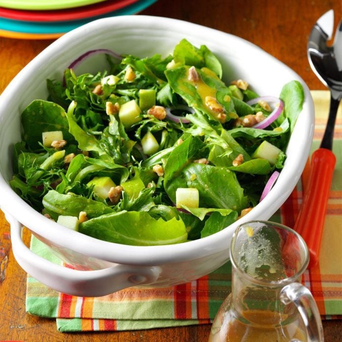 Colorado: Apple Salad with Maple-Mustard Vinaigrette