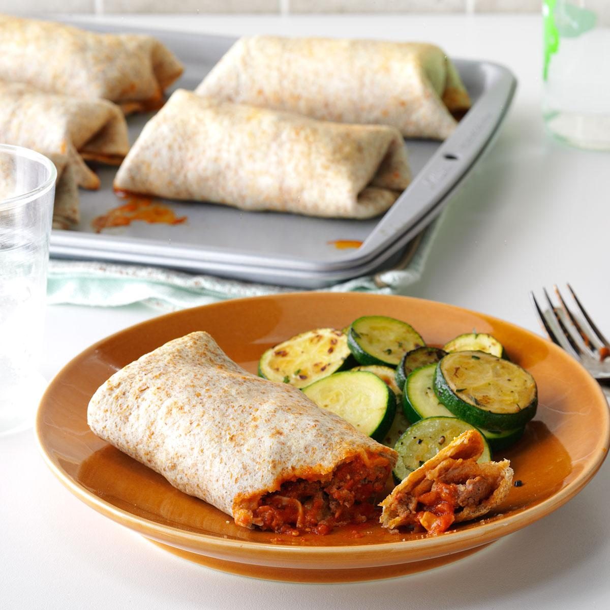 Italian Burritos Recipe | Taste of Home