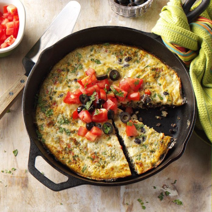 Day 7 Breakfast: Black Bean & White Cheddar Frittata 