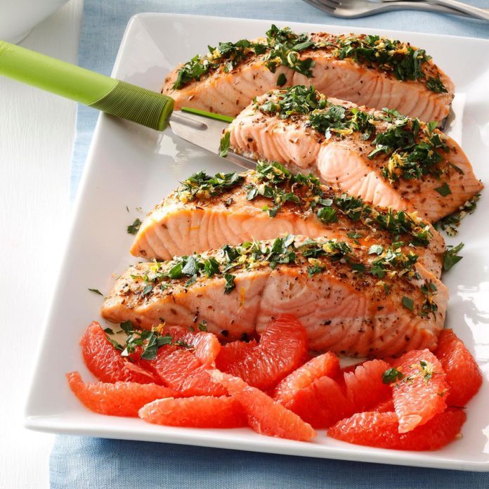 Grapefruit-Gremolata Salmon