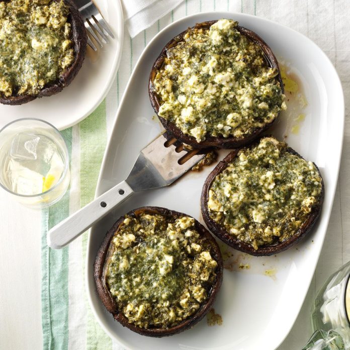 Feta-Stuffed Portobello Mushrooms