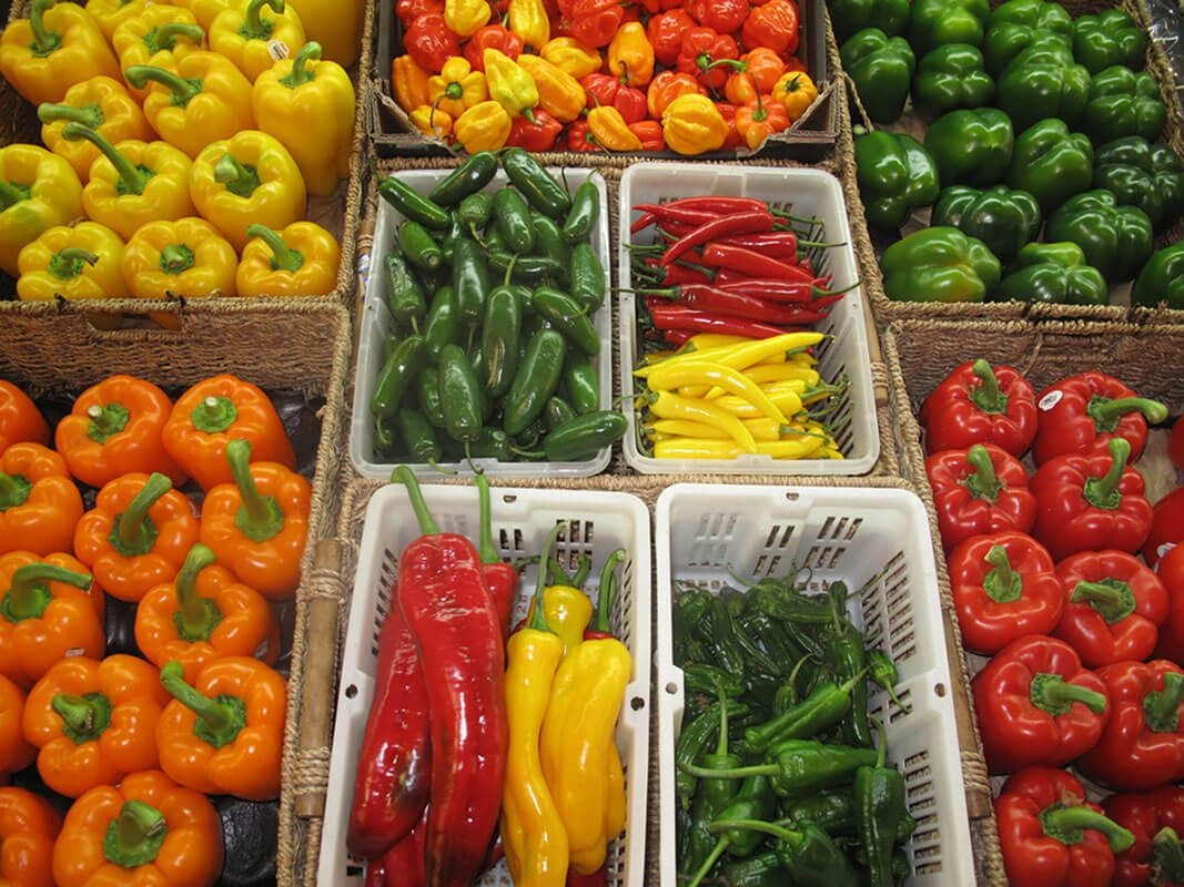 types of sweet peppers