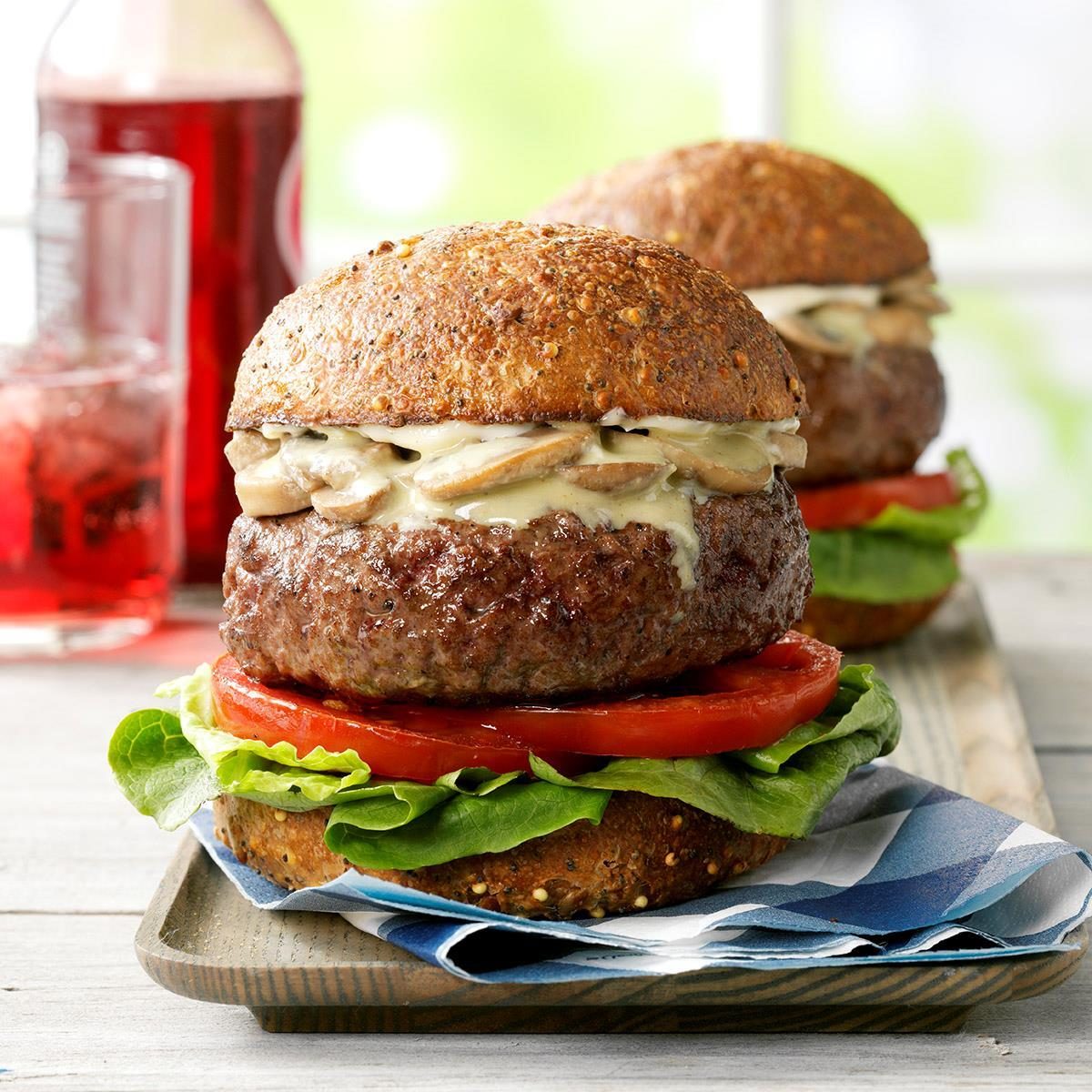 Bacon and Blue Cheese-Stuffed Burgers Recipe