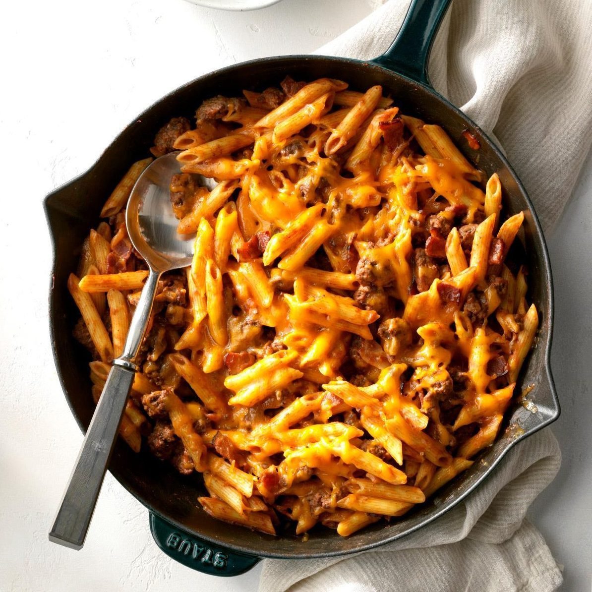 Bacon Cheeseburger Pasta