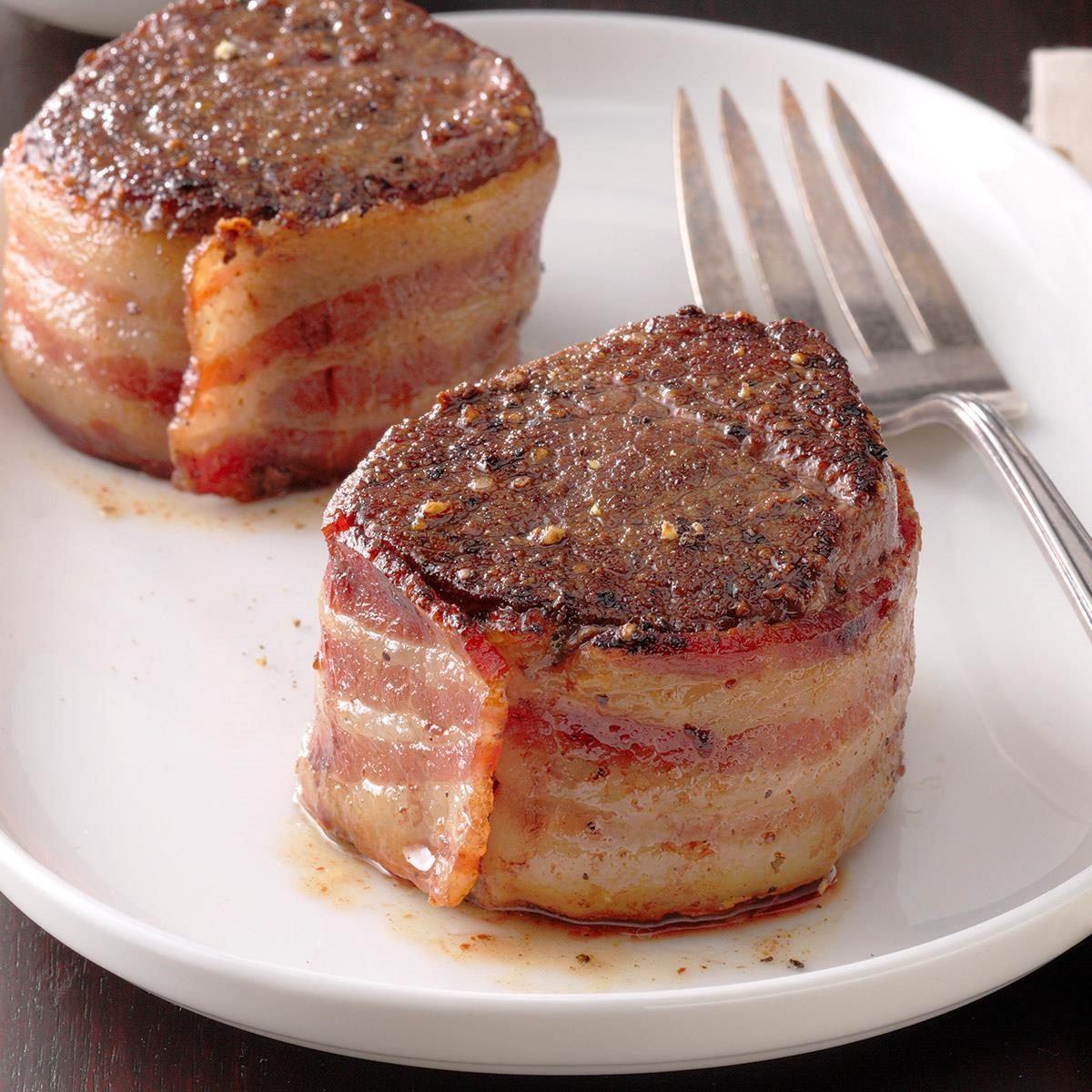 Bacon-Wrapped Filets with Scotched Mushrooms Recipe: How to Make It