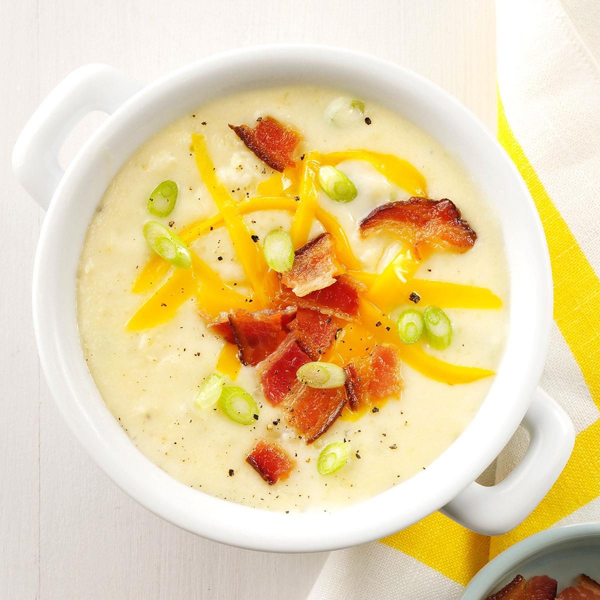 Baked Potato Cheddar Soup Recipe: How to Make It