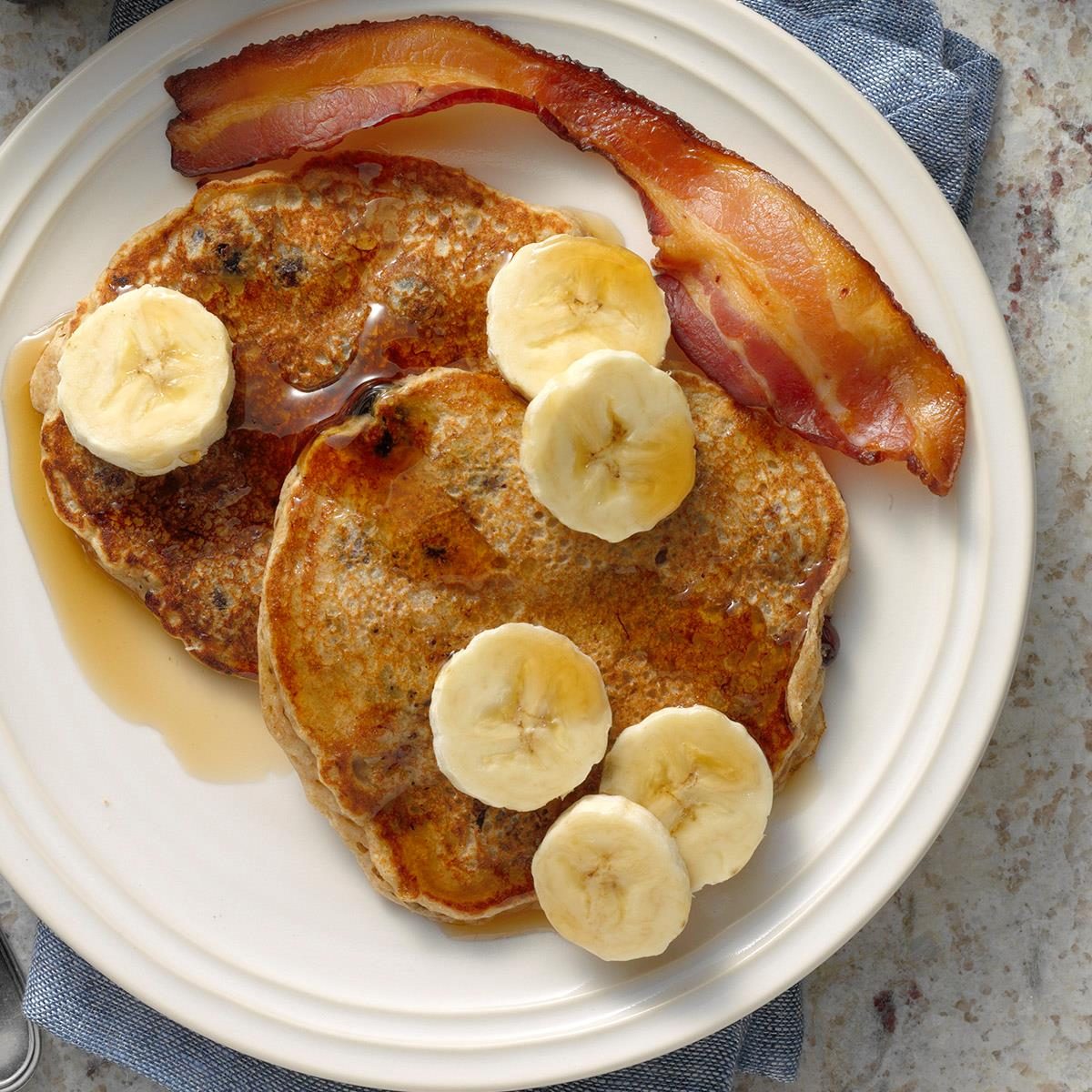 Banana Blueberry Pancakes