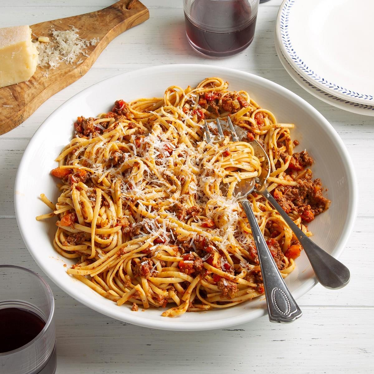 Beef Bolognese With Linguine