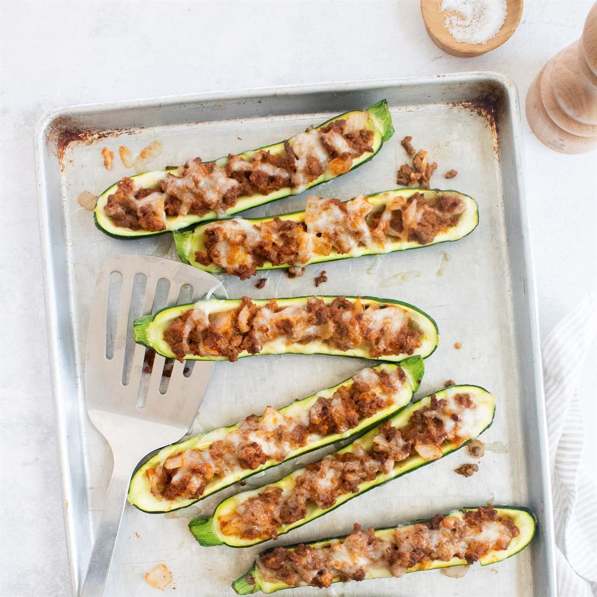 Beef-Stuffed Zucchini