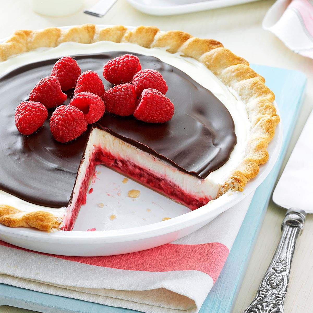 Chocolate Raspberry Pie Recipe | Taste of Home